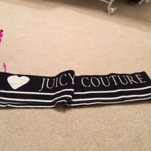Juicy Couture Black White Scarf