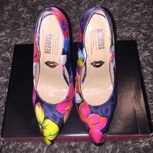 Floral high heels