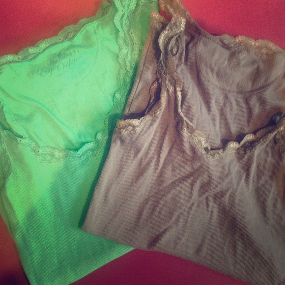 Set of two: Lacy Tanks