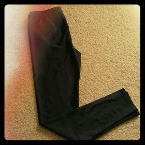 Forever 21 M Shiny Black Leggings