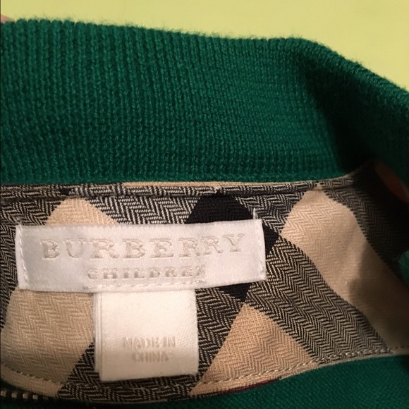 burberry sweater kids green