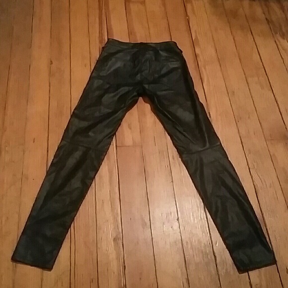 H&M SKINNY FAUX LEATHER