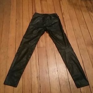 H&M SKINNY FAUX LEATHER