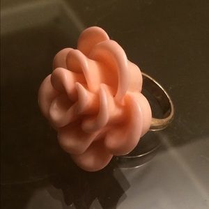 Pink flower ring