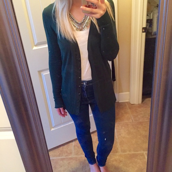 Forest Green Cardigan - Picture 4 of 4