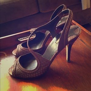 Max Studio heels Cognac Sz 8.5