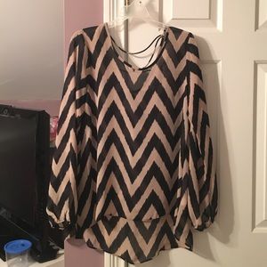 Chevron top from Charming Charlie