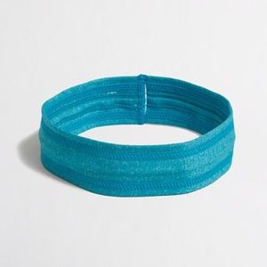 New J. Crew blue workout stretch headband