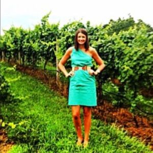 J Crew One Shouldered Cotton Dress! Size 0