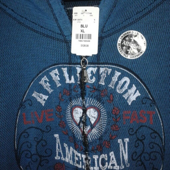 Affliction womens hoodie - Picture 2 of 4