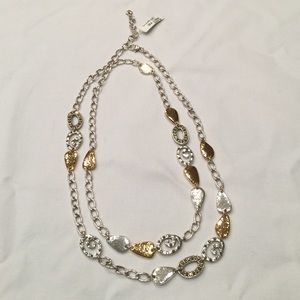 Brighton necklace silver and gold