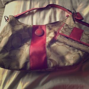 Coach purse and wallet