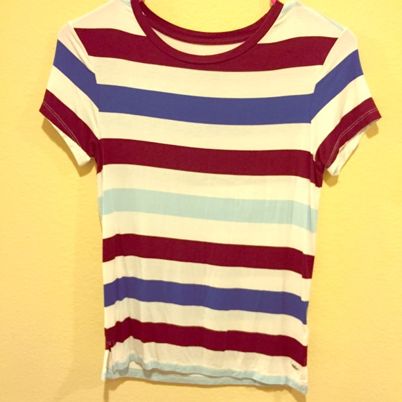 NWOT American Eagle Soft & Sexy Striped Tee XS - Picture 1 of 4