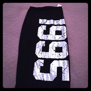 1995 black pencil skirt