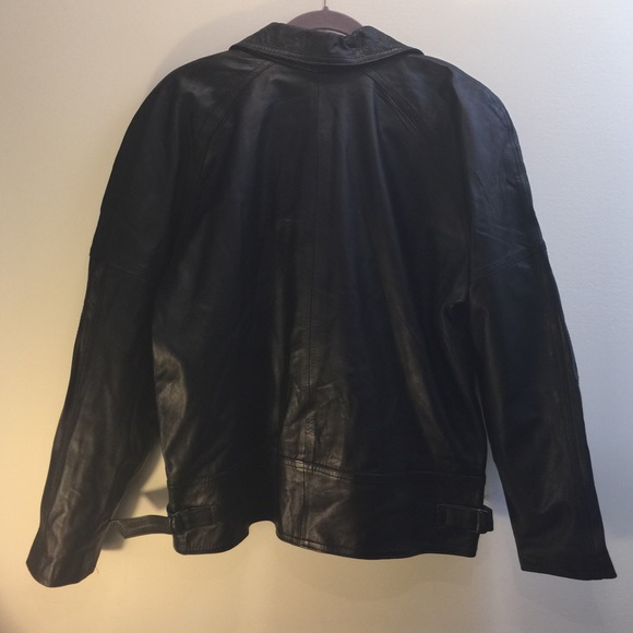 90's Leather Moto Jacket - Picture 4 of 4