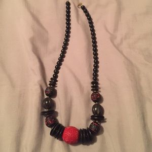 Unique vintage beaded necklace