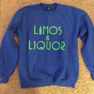 Limos and Liquor Blue Crewneck
