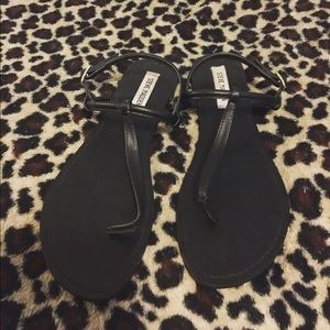 All black Steve Madden sandals