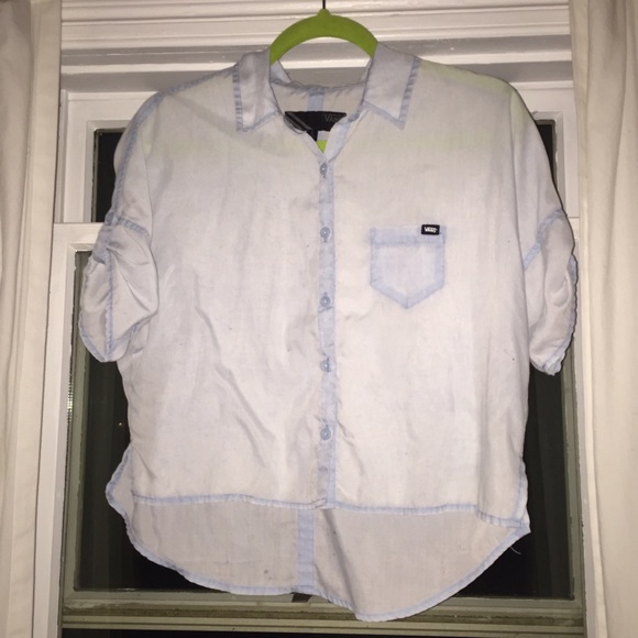 Vans Sheer Button Up Top
