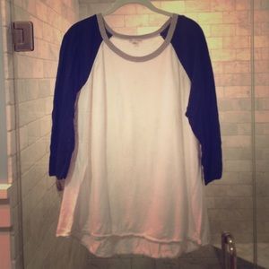 Gap baseball sleeve sweater