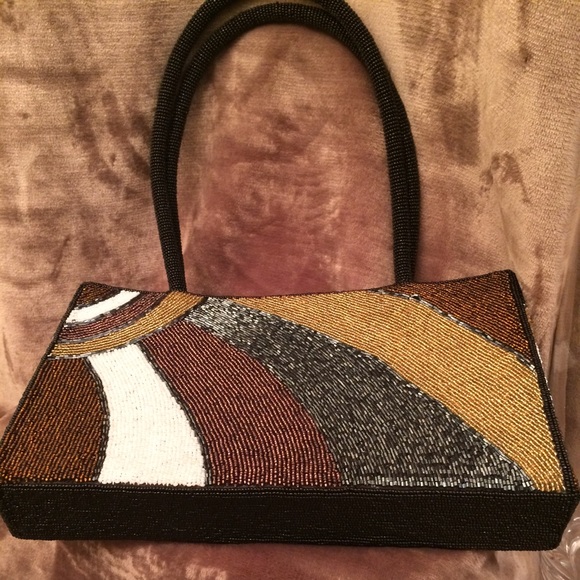 Sequin beaded purse