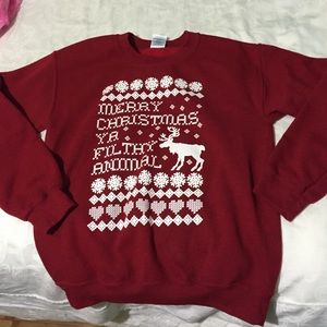 Merry Christmas ya filthy animal crewneck