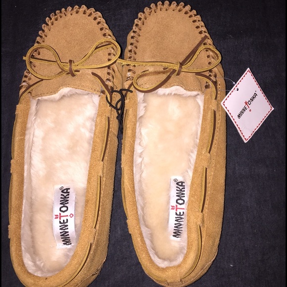 Brand new, size 9 and chestnut moccasins