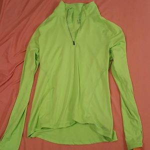 Neon green champion quater zip