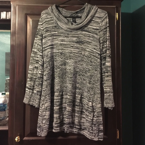 Black cowl neck sweater