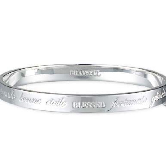 Stella & Dot Silver Blessed Inspiration Bangle
