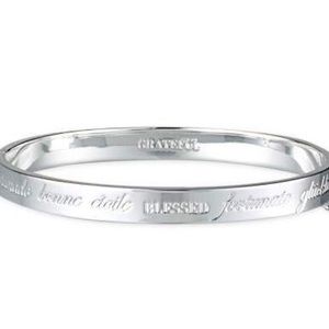 Stella & Dot Silver Blessed Inspiration Bangle