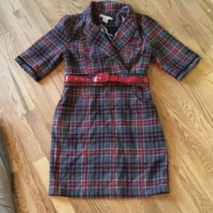Plaid Winter Dress Sz Small