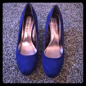 Royal blue heels