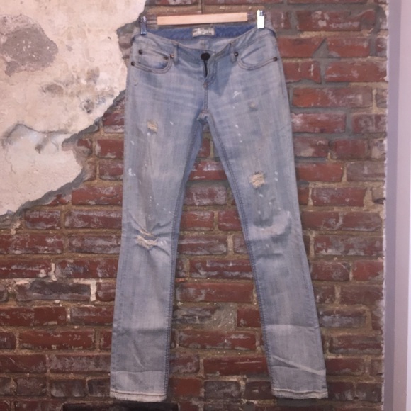 Free People Distressed Jeans
