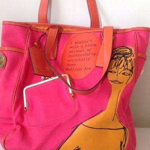 Coach shoulder tote & wristlet