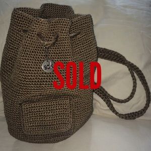The Sak Crochet Santa FE St Drawstring Bag
