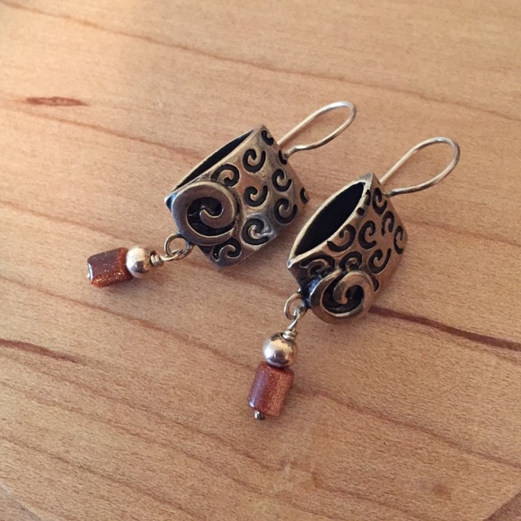 🌀unique silver earrings