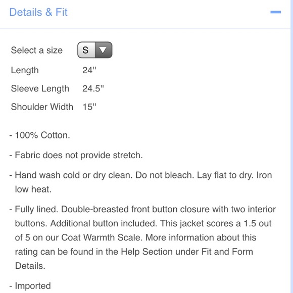 Striped canvas Jacket sz S Jack by BB Dakota grey - Picture 4 of 4