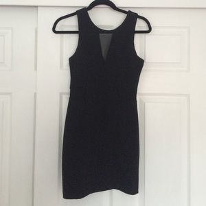 Forever21 Bodycon Black Dress with Mesh