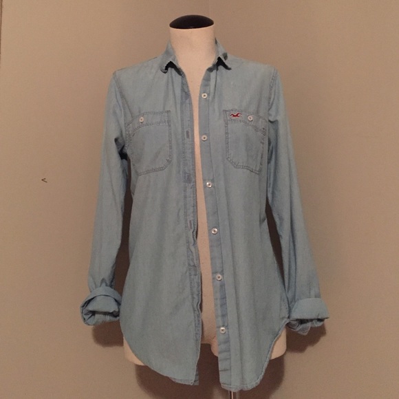 Button-up Denim Top