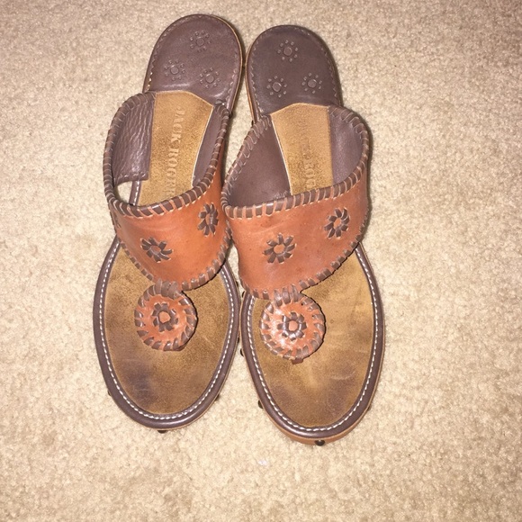 Jack Rogers Marbella Wedge Sandal sz 10