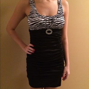 Zebra top cocktail dress