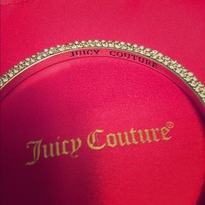 Big juicy culture Rhinestone silver bangle