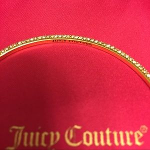 Small juicy couture gold rhinestone bangle