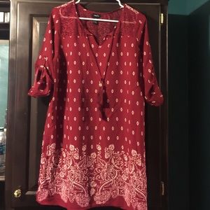 Maroon tunic