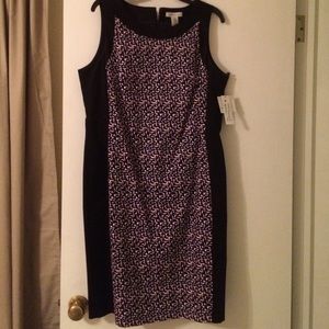 Liz Claiborne Dress size 16. Black/pink/white