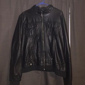 Faux leather jacket