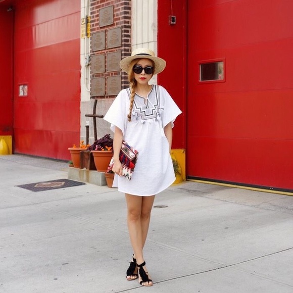 J. Crew embroidered tassel tunic . HP π· - Picture 2 of 4