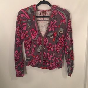Juicy Couture floral sweat jacket
