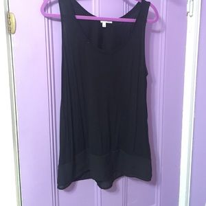 Black tank blouse